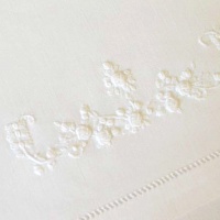 French Scroll - White - European Cushion Cover (65 x 65)