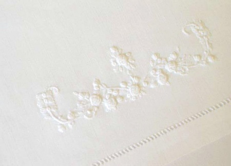 French Scroll - White - Napkin (50 x 50)